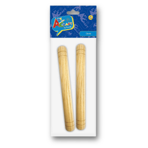 PAR DE CLAVES DE MADERA ART AND CRAFT