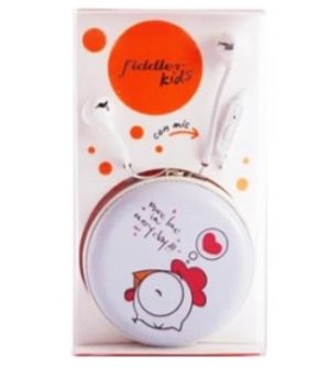 Audífonos con Estuche Fiddler Kids - Blanco