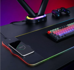 MousePad RGB 80x30 Cargador Rápido Inalámbrico Fiddler Z