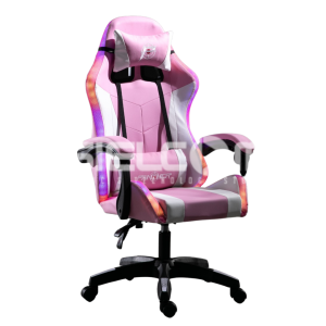 SILLA PANTHER GAMER RECLINABLE WHITE/PINK RGB RAINBOW