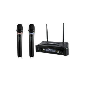 Micrófono Inalámbrico De Mano Doble SKP PRO UHF 300D