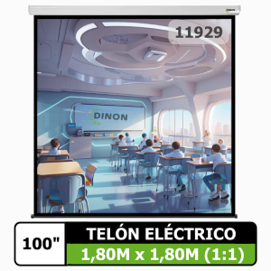 Telon Electrico Premium DINON 1.80 X 1.80 100" 11929