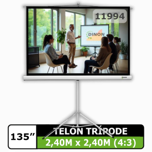 TELON CON TRIPODE DINON 2.40 X 2.40 135" 11994