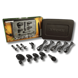 Set de 5 Microfonos para Bateria Shure Pgadrumkit5