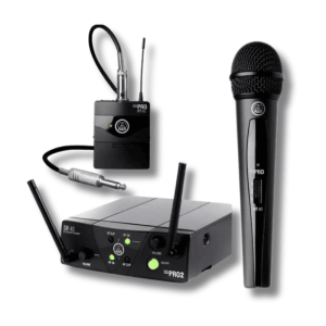 Microfono Inalámbrico Mini Dual Set Vocal / Instrumental Akg Wms40
